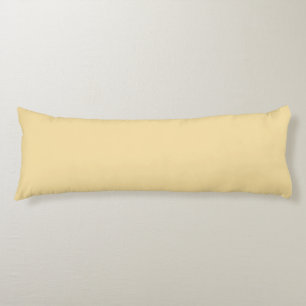 Coussins Longs Couleur Crème au Beurre Minimaliste Jaune Pâle Pas