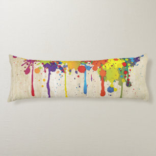 Coussins Longs COULEUR FUNNY SPLASH II + votre backgr. & idées
