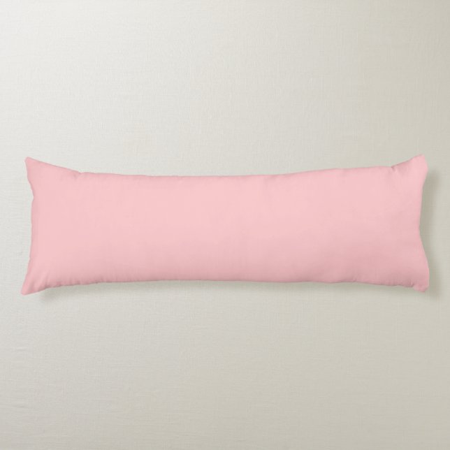 Coussins Longs Couleur unie Rose Pastel tendance (Devant)