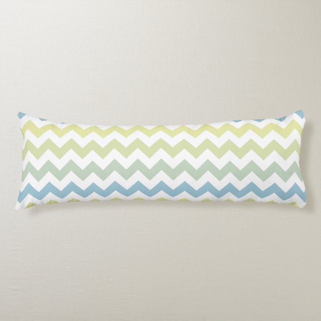 Coussins Longs Couleurs douces tendance motif Chevron (Devant)