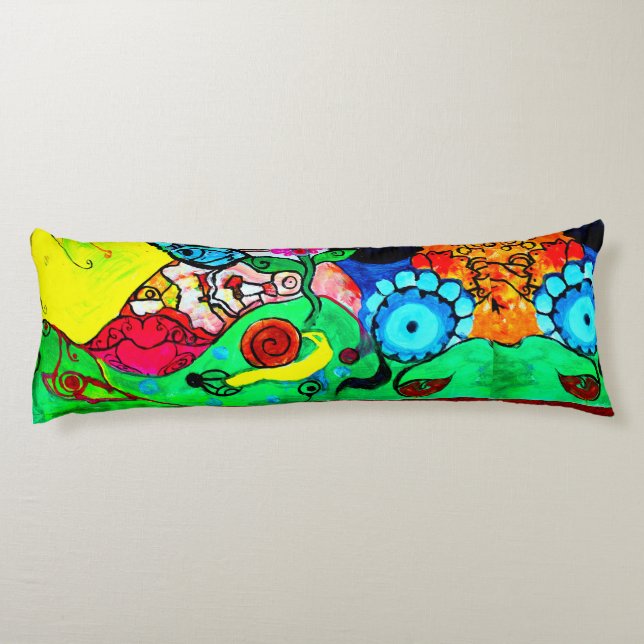 Coussins Longs Couleurs joyeuses (Dos)