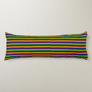 Coussins Longs Couleurs primaires Rayures roulées - Oreiller corp