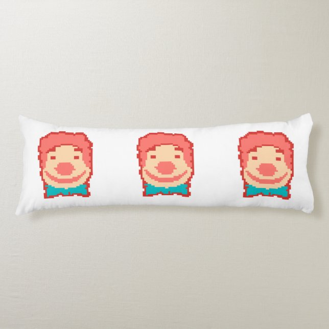 Coussins Longs Coupe de projecteur clown pixellisé (Devant)