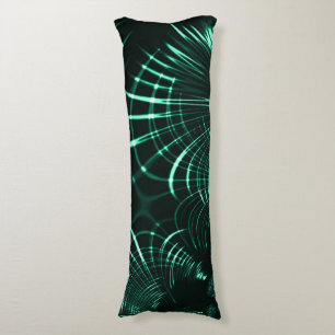 Coussins Longs Courbes pointues en mélange vert jungle et néo men