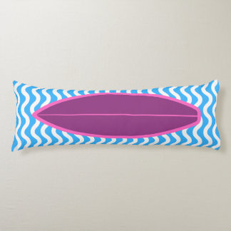 Coussins Longs Craxson Blue Waves Surf Body Oreiller