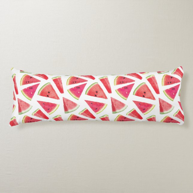 Coussins Longs Création de Motif de pastèque 2 (Devant)