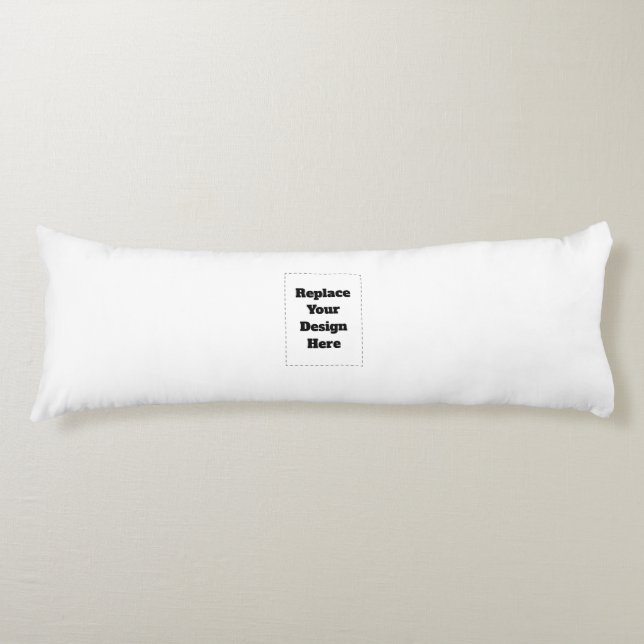 Coussins Longs Créez votre propre blanc  (Devant)