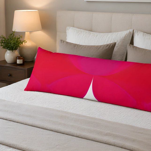 Coussins Longs Créez votre propre teinte pourpre rouge et blanc e (Bold red body pillow adds comfort & modern style to a calm, cozy bedroom retreat. Nice Day & Night!)