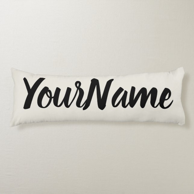 Coussins Longs Crème de lin personnalisée (Devant)