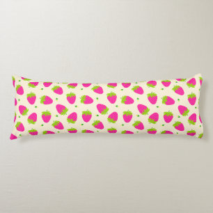 Coussins Longs Crème fraise