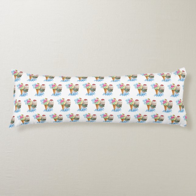 Coussins Longs crème glglace (Devant)