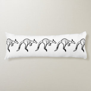 Coussins Longs Crochet noir et blanc Kangaroo