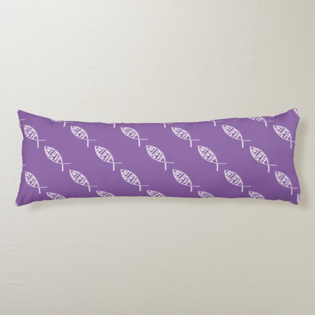 Coussins Longs Croire Poisson Lavande (Devant)