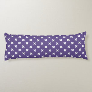 Coussins Longs Croix blanches sur ultra violet