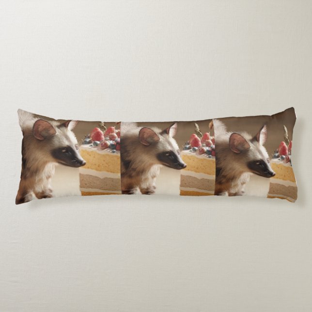 Coussins Longs Curious Hyena & Layer Cake Body Pillow (Devant)