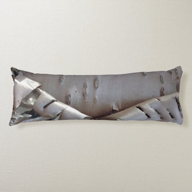 Coussins Longs Curly Birch Bark Tree Rustic Body Pillow (Devant)