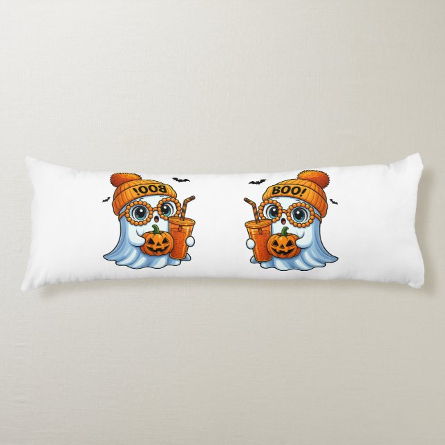 Coussins Longs Cute-Bougee-Fantôme-Halloween (Devant)