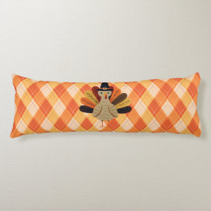 Coussins Longs Cute, classique/vintage Thanksgiving Turquie