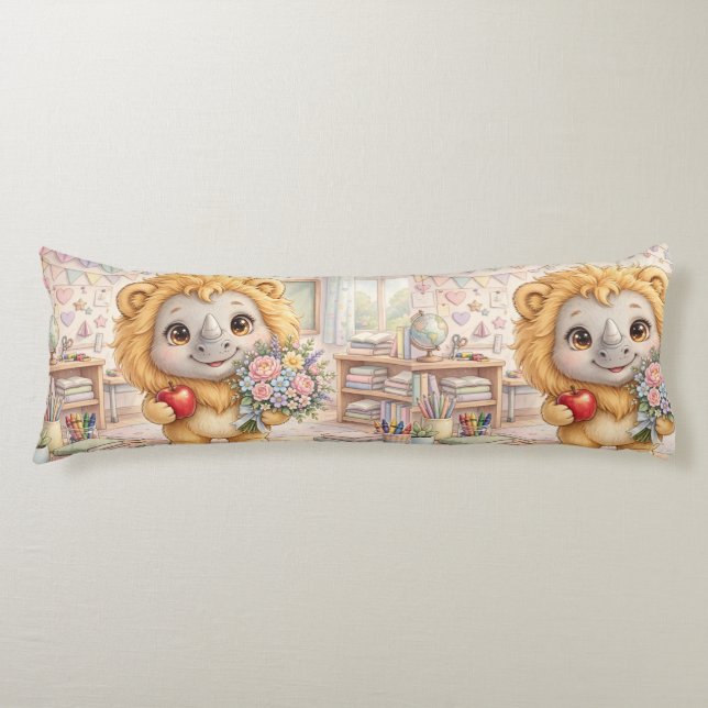 Coussins Longs Cute Fantasy Animal Body Pillow – Apple (Devant)