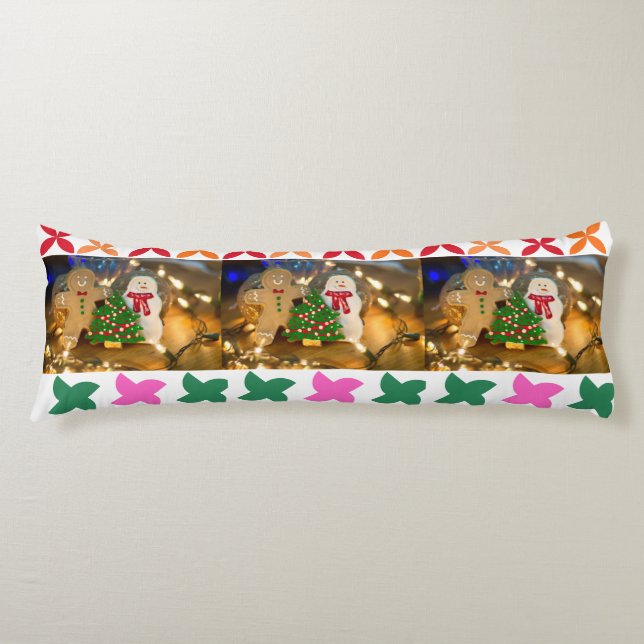 Coussins Longs Cute Gingerbread Christmas Body Pillow (Devant)