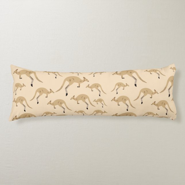 Coussins Longs Cute Motif australien Kangaroo (Devant)