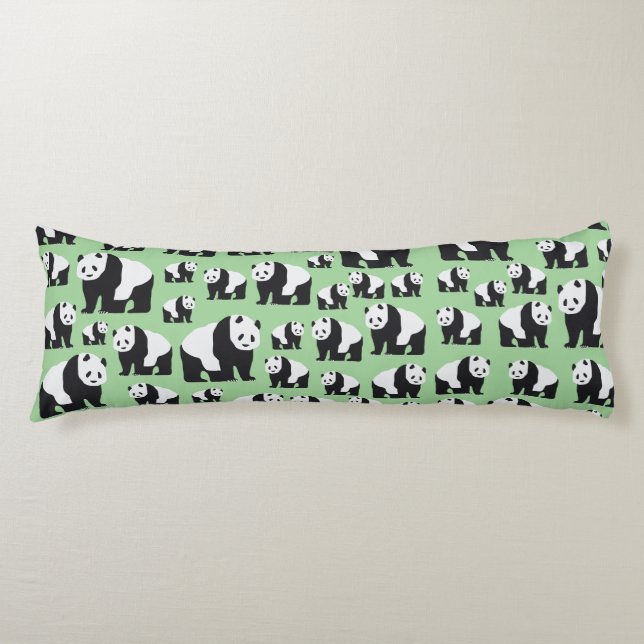 Coussins Longs Cute Panda Motif ours (Devant)