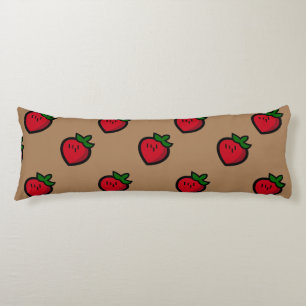 Coussins Longs Cute Red Cartoon
