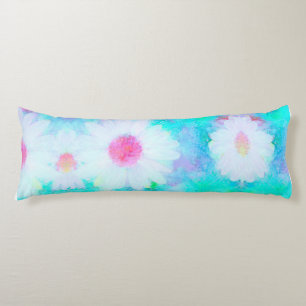 Coussins Longs Daisy en marguerite pastel en couleurs douces phot