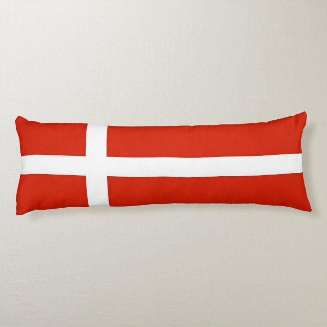Coussins Longs Dannebrog; Drapeau officiel du Danemark (Dos)