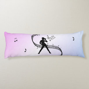 Coussins Longs Danse Jazz Violet Musique Oreiller Corps