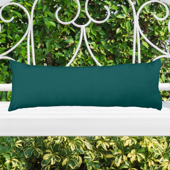 Coussins Longs Dark Teal Solid Color (Créateur téléchargé)