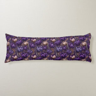 Coussins Longs Décor Botanique Rustique Tulipe Jardin Inspiré Voy