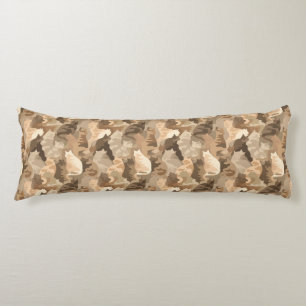 Coussins Longs Décor de chambre d'amis botanique camouflage de ch