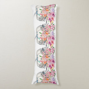 Coussins Longs Décor de la maison de Citrouille blanc Aquarelle f