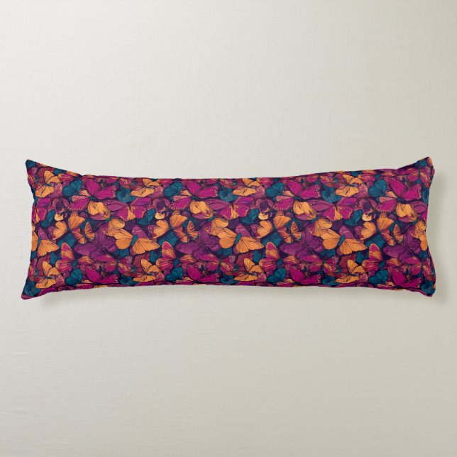 Coussins Longs Décor de maison de jardin Camo Papillon Élégant Ex (Devant)