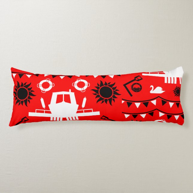Coussins Longs Décor Et Cadeaux En Voilier Étroit (Devant)