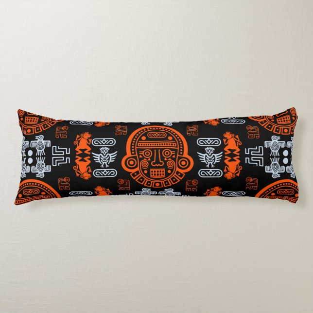 Coussins Longs Décor intérieur inca Aztec (Devant)