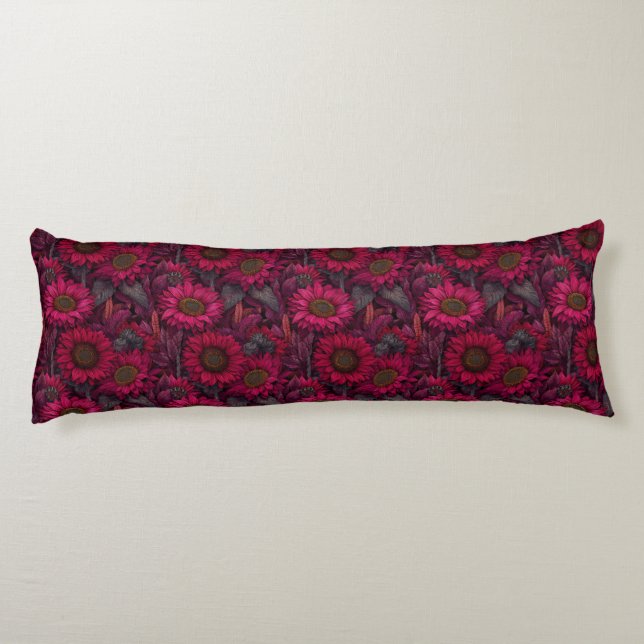 Coussins Longs Décor Rustique Floral Tournesol Coin Intemporel (Dos)