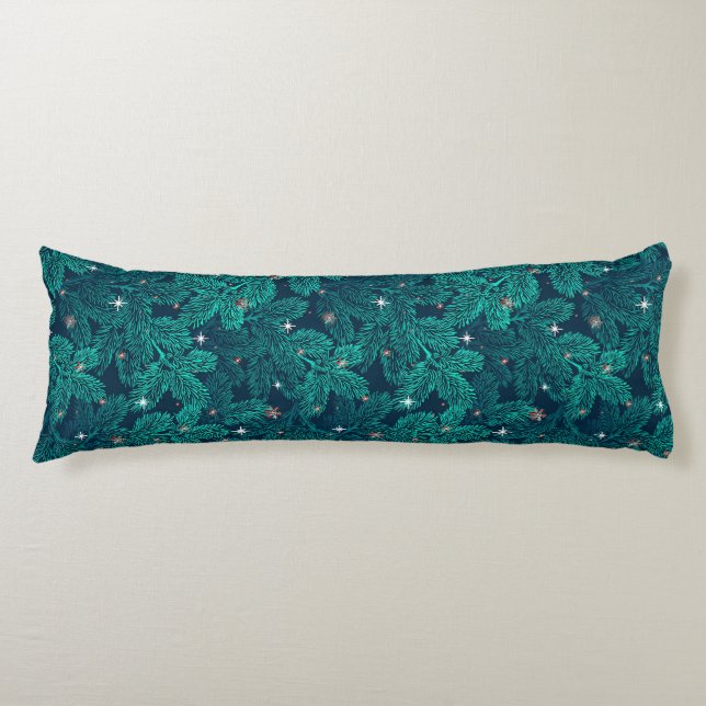 Coussins Longs 💚 Décoration de chambre à coucher Flocon de neige (Devant)