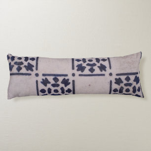 Coussins Longs Delft Tile Blue Antique Art Motif