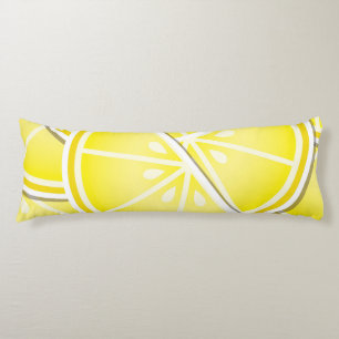 Coussins Longs Des coins de citron funky !