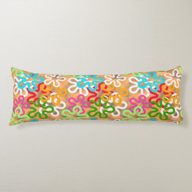 Coussins Longs Design Motif africain Ankara (Devant)
