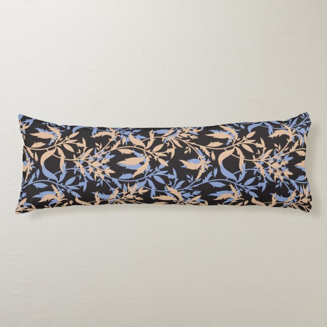 Coussins Longs Design textile élégant avec floral complexe (Devant)