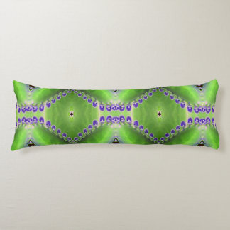 Coussins Longs Design vert et violet