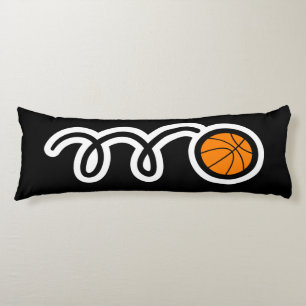Coussins Longs Dessin animé de basket-ball mignon avec nom person