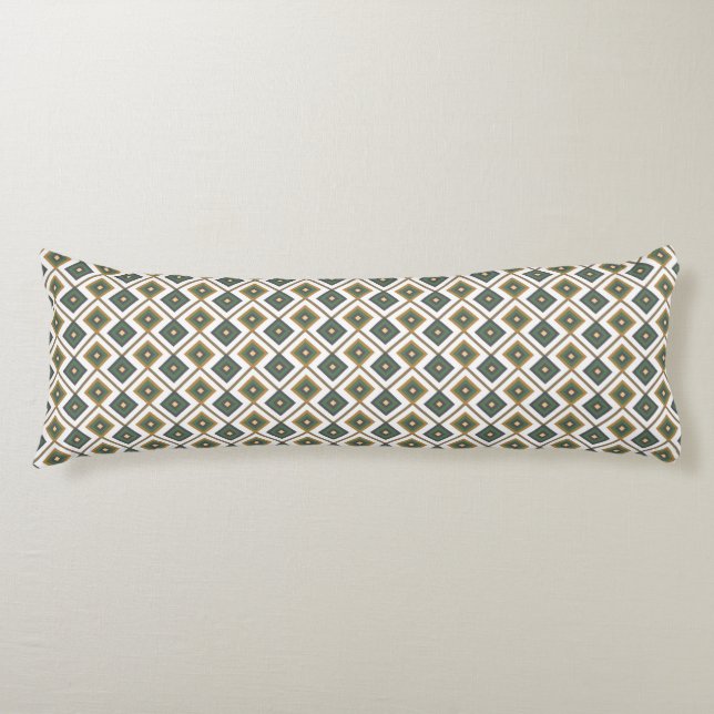Coussins Longs Diamante en vert (Devant)