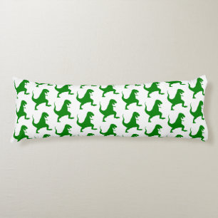 Coussins Longs Dinosaure Vert