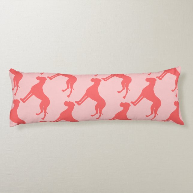 Coussins Longs Dogue Allemand corail (Dos)
