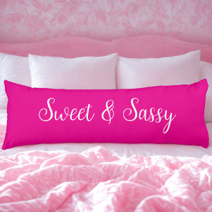 Coussins Longs Douce et Sassy Rose