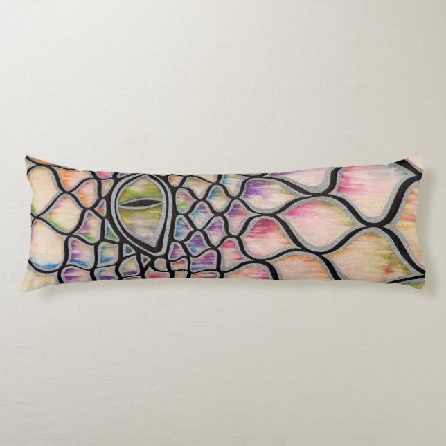 Coussins Longs Dragon d'arc-en-ciel (Devant)